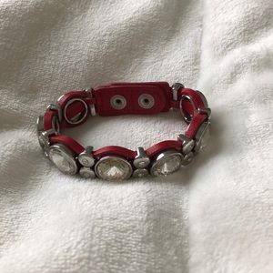 Red Leather Bracelet